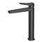 RAK Petit Square Tall Basin Mixer Tap Matt Black - RAKPES3003B Large Image