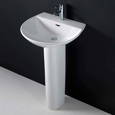 RAK Reserva 55cm Basin 2 Tap Hole + Pedestal