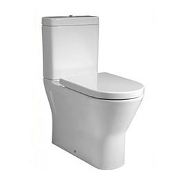 RAK Resort Maxi Rimless Close Coupled BTW Toilet + Quick Release Soft Close Urea Seat Medium Image