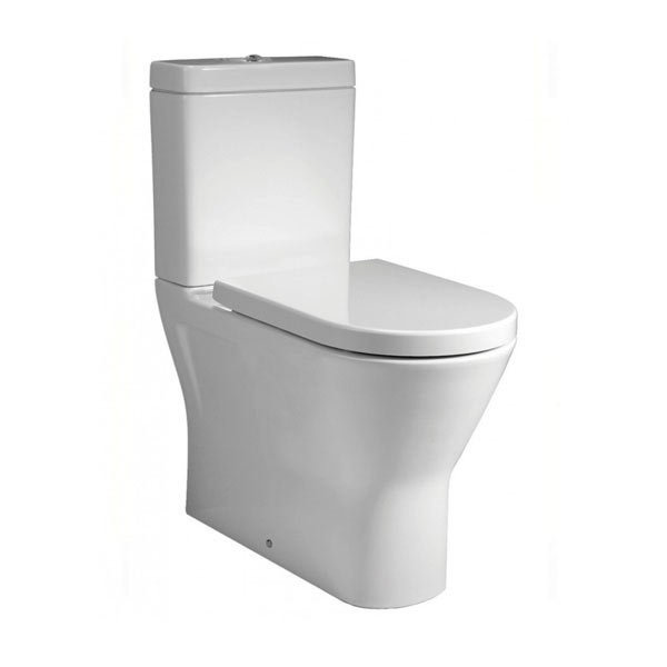 RAK Resort Maxi Rimless Close Coupled BTW Toilet + Quick Release Soft