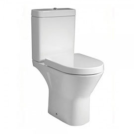 RAK Resort Maxi Rimless Close Coupled Full Access Toilet + Quick Release Soft Close Urea Seat Medium