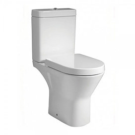 RAK Resort Maxi Rimless Close Coupled Full Access Toilet + Quick Release Soft Close Urea Seat Large