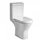 RAK Resort Maxi Rimless Close Coupled Full Access Toilet + Quick Release Soft Close Urea Seat Large 