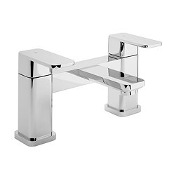 RAK Resort Square Deck Bath Filler Chrome