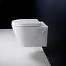 RAK Resort Wall Hung Rimless Pan + Quick Release Soft Close Urea Seat  Feature Large Image