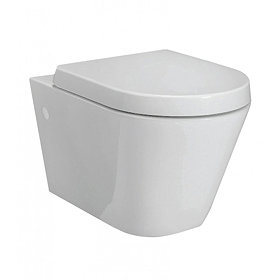 RAK Resort Wall Hung Rimless Pan + Quick Release Soft Close Urea Seat Large Image