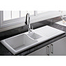 RAK - Rustique Sink 1 - 1.5 Bowl - White - Left or Right Option Profile Large Image