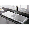 RAK - Rustique Sink 1 - 1.5 Bowl - White - Left or Right Option Large Image
