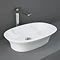 RAK Sensation 600 x 380mm 0TH Oval Counter Top Basin - SENCT6000AWHA Large Image