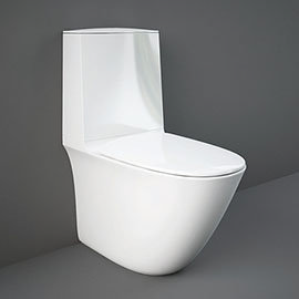 RAK Sensation Rimless BTW Close Coupled Toilet + Soft-Close Seat Medium Image