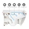 RAK Sensation Touchless Flush Rimless BTW Close Coupled Toilet + Soft-Close Seat  Feature Large Imag