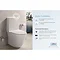 RAK Sensation Touchless Flush Rimless BTW Close Coupled Toilet + Soft-Close Seat  Standard Large Ima