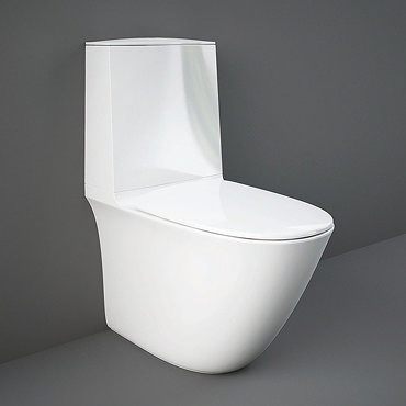 RAK Sensation Touchless Flush Rimless BTW Close Coupled Toilet + Soft-Close Seat  Profile Large Imag