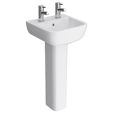 RAK Series 600 40cm Basin With Full Pedestal Profile Large Image
