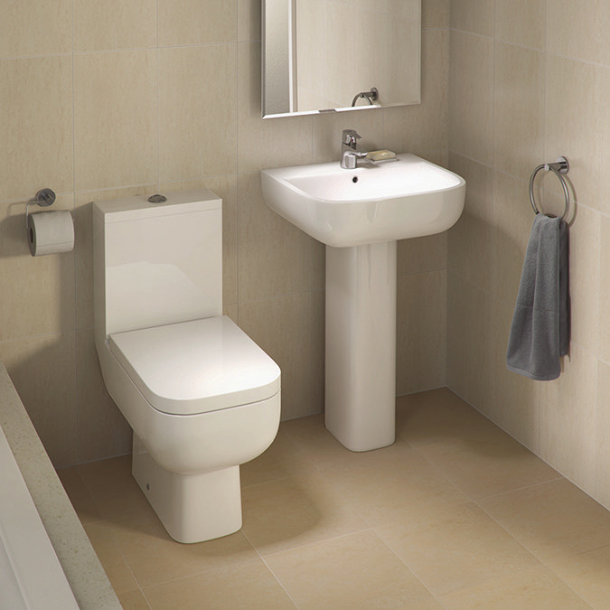 RAK Series 600 52cm Basin With Full Pedestal Profile Large Image