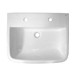 Series 600 Wall Hung Basin - 2 Tap Hole Large Image