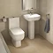 RAK Series 600 Close Coupled Toilet with Wrap Over Seat Profile Large Image