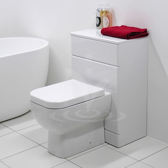 RAK Series 600 Gloss White BTW Toilet Unit inc Cistern & Soft Close Seat - 2 Size Options Profile La