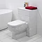 RAK Series 600 Gloss White BTW Toilet Unit inc Cistern & Soft Close Seat - 2 Size Options Profile La