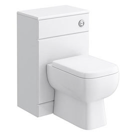 RAK Series 600 Gloss White BTW Toilet Unit inc Cistern & Soft Close Seat - 2 Size Options Medium Ima