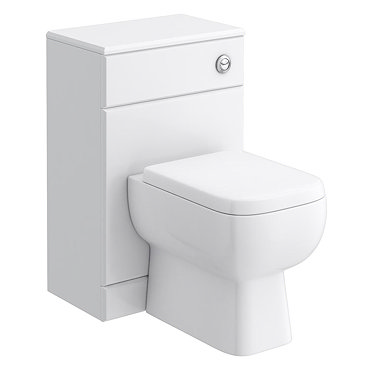 RAK Series 600 Gloss White BTW Toilet Unit inc Cistern & Soft Close Seat - 2 Size Options Profile La