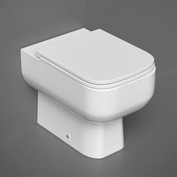 RAK Series 600 Rimless Back To Wall Pan + Slim Soft Close Seat