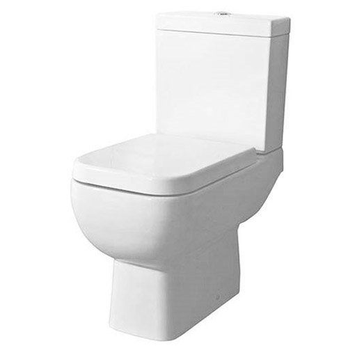 Rak Series 600 Toilet and Ebony Brown Compact and Basin Set at Victorian Plumbing UK