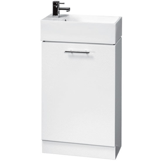 Rak Series 600 Toilet and White Compact and Basin Set at