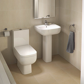 RAK Series 600 WC PAK with Soft Close Seat and 1TH Basin Large Image