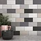 RAK Subway 75 x 150mm Light Grey Matt Flat Edge Wall Tiles Profile Large Image