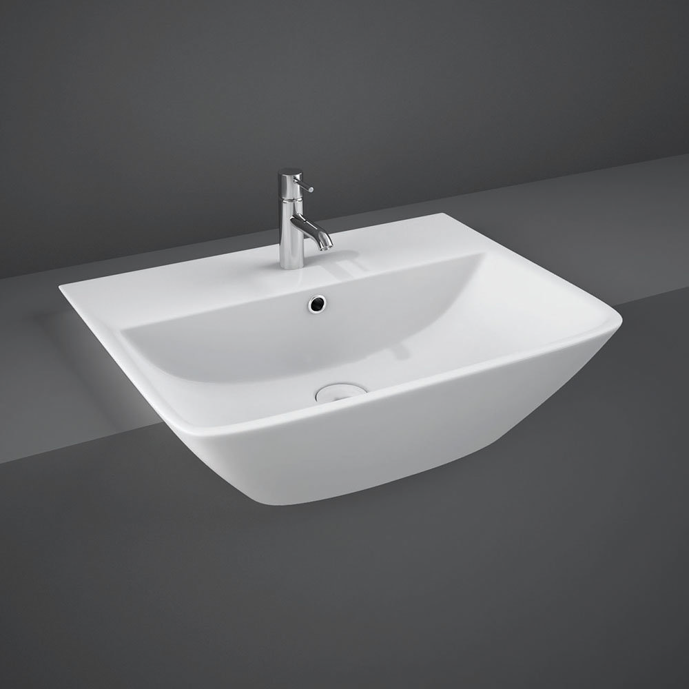 RAK Summit 50cm 1TH Semi Recessed Basin | Victorian Plumbing UK