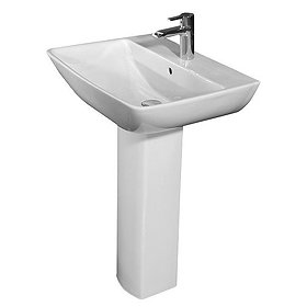 RAK Summit 50cm Basin 1 TH & Pedestal Large Image