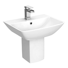 RAK Summit 50cm Basin 1TH with Half Pedestal Large Image