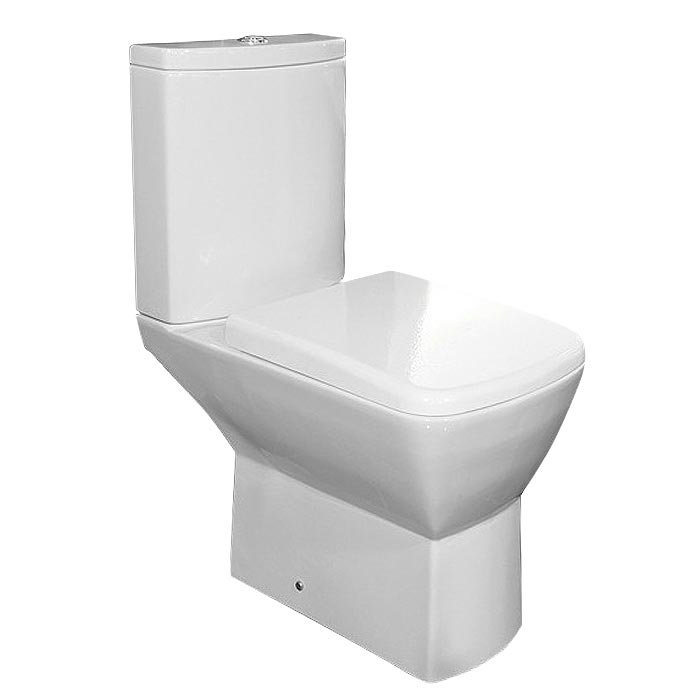 RAK Summit Cloakroom Suite - Close Coupled WC & 40cm Hand Basin Feature Large Image