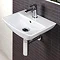 RAK Summit Cloakroom Suite - Close Coupled WC & 40cm Hand Basin Profile Large Image