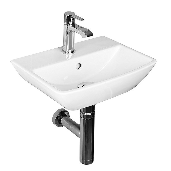 RAK Summit Square Cloakroom Hand Basin Sink 40cm 1TH  Profile Large Image