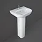 RAK Tonique 45cm Basin 1TH with Full Pedestal Large Image