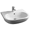 RAK Tonique 52cm Semi-Recessed Basin - 1 Tap Hole - TONSRBAS1 Profile Large Image