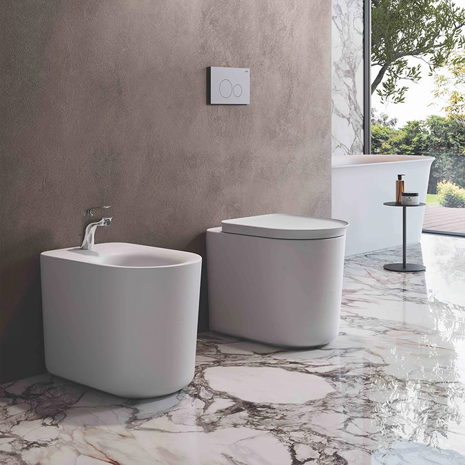 RAK Valet Back to Wall 1TH Bidet - Gloss White