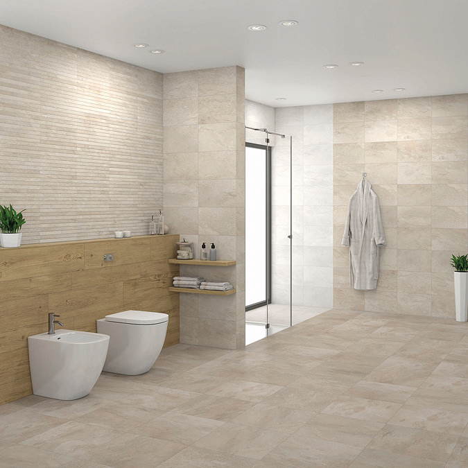 RAK Warwick Beige Matt Decor Wall Tiles 300 x 600mm