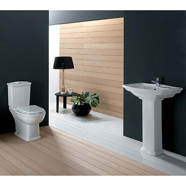 RAK Washington 4 piece Suite - Close Coupled WC & 65cm Basin Profile Large Image