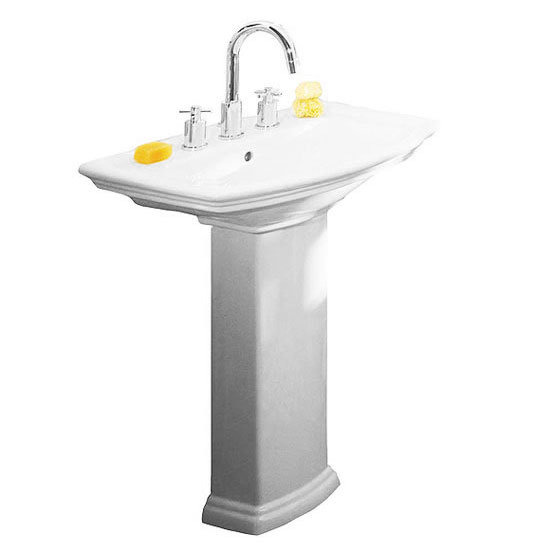 RAK Washington 65cm 1TH Basin & Pedestal Large Image