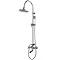 RAK Washington Art Deco Exposed Thermostatic Shower Column Valve with Bath Spout and Shower Kit - RA