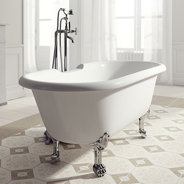 Ramsden & Mosley Rona 1750 Double Ended Roll Top Bath Inc. Chrome Feet  Profile Large Image