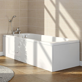 Milton Walk In Bath + Front Panel (1700x700mm) Large Image
