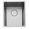 Rangemaster 440 x 440mm Kube Stainless Steel 1.0 Bowl Inset/undermount Sink