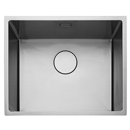 Rangemaster 540 x 440mm Kube Stainless Steel 1.0 Bowl Inset/undermount Sink