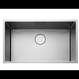 Rangemaster 740 x 440mm Kube Stainless Steel 1.0 Bowl Inset/undermount Sink