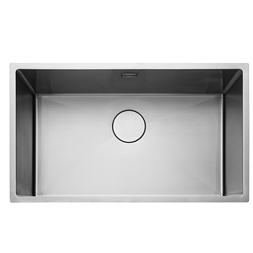Rangemaster 740 x 440mm Kube Stainless Steel 1.0 Bowl Inset/undermount Sink