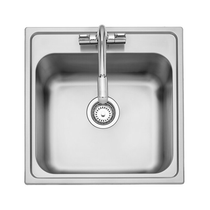 Rangemaster Albion 1.0 Bowl Stainless Steel Inset Kitchen Sink